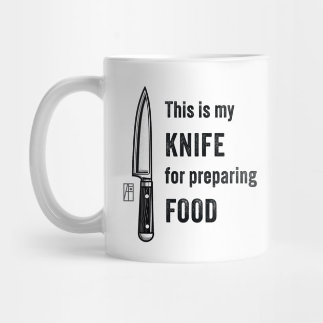 This is my KNIFE for preparing FOOD - Knives are my passion - I love food by ArtProjectShop